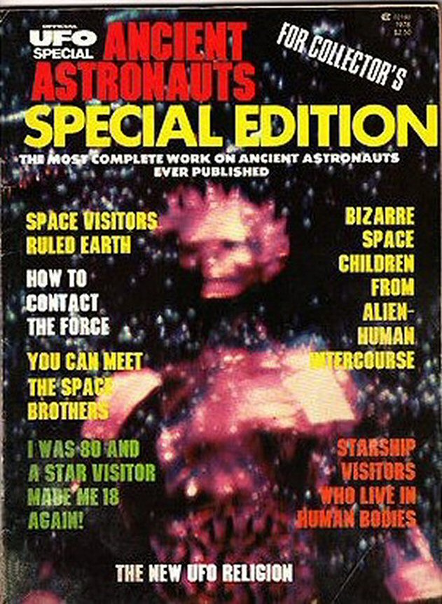 ANCIENT ASTRONAUTS magazine side cover  Vol 1 No  1 Spring 1978