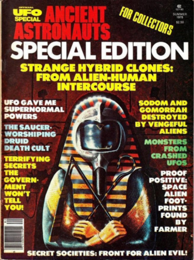 ANCIENT ASTRONAUTS magazine side cover  Vol 1 No  2 Summer 1978