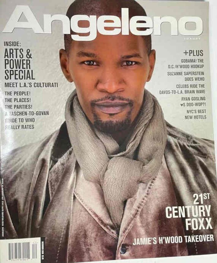 ANGELENO magazine side cover  December 2008