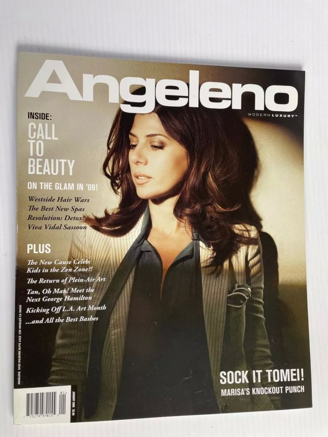 ANGELENO magazine side cover  January 2009