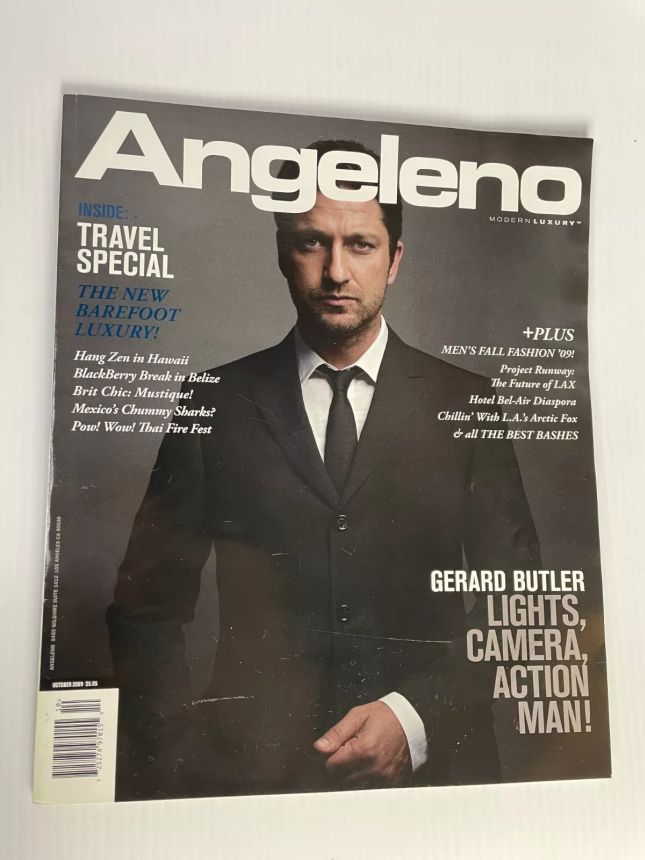 ANGELENO magazine side cover  October 2009