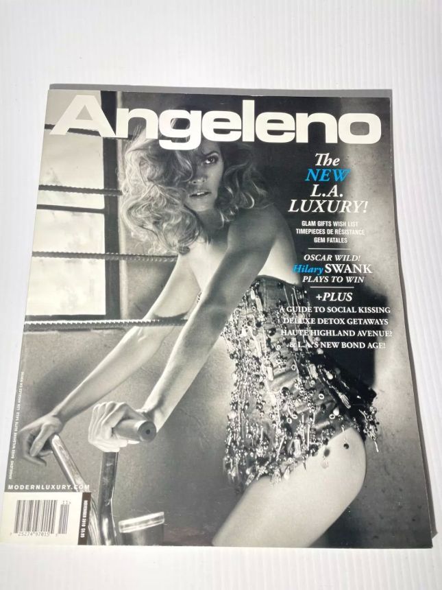 ANGELENO magazine side cover  November 2010