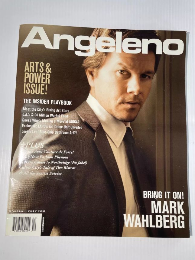 ANGELENO magazine side cover  December 2010