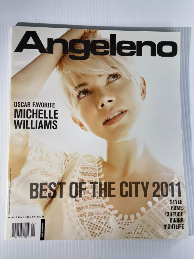 ANGELENO magazine side cover  January 2011