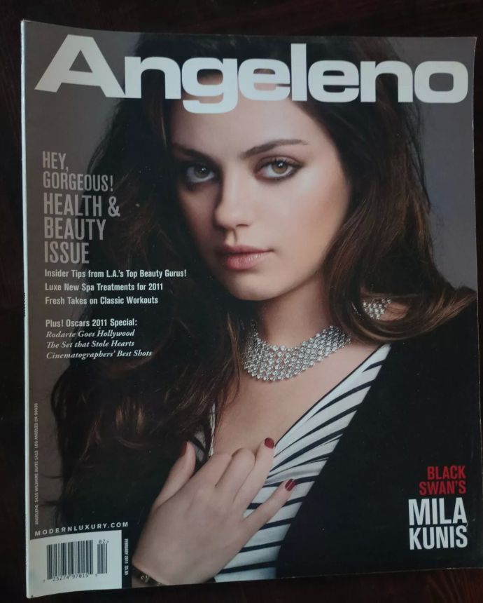ANGELENO magazine side cover  February 2011