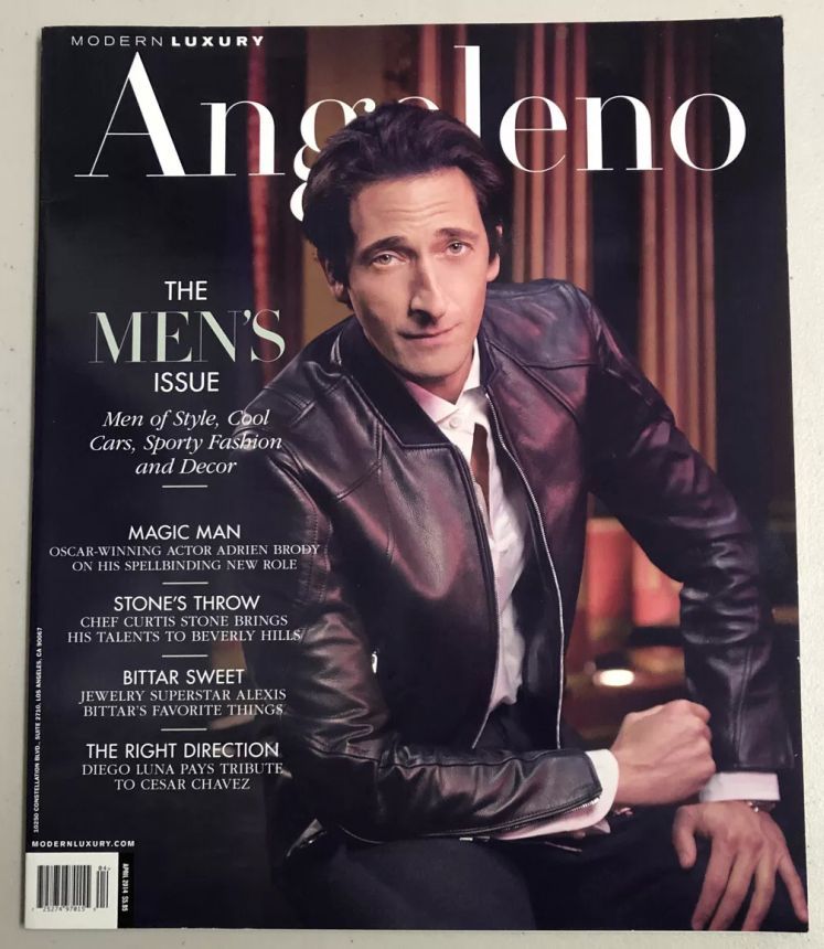 ANGELENO magazine side cover  April 2014