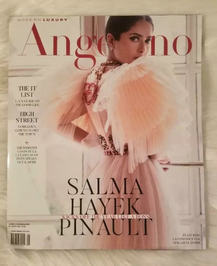 ANGELENO magazine side cover  January/February 2020