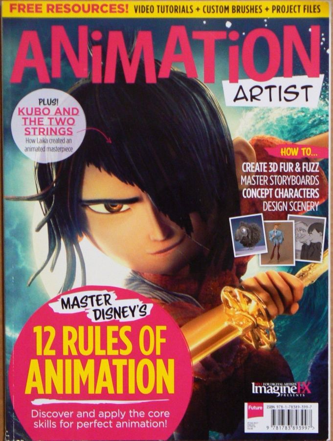 ANIMATION ARTIST magazine side cover Issue 2   2017