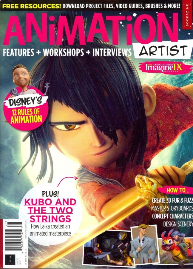 ANIMATION ARTIST magazine side cover Issue 3   2018