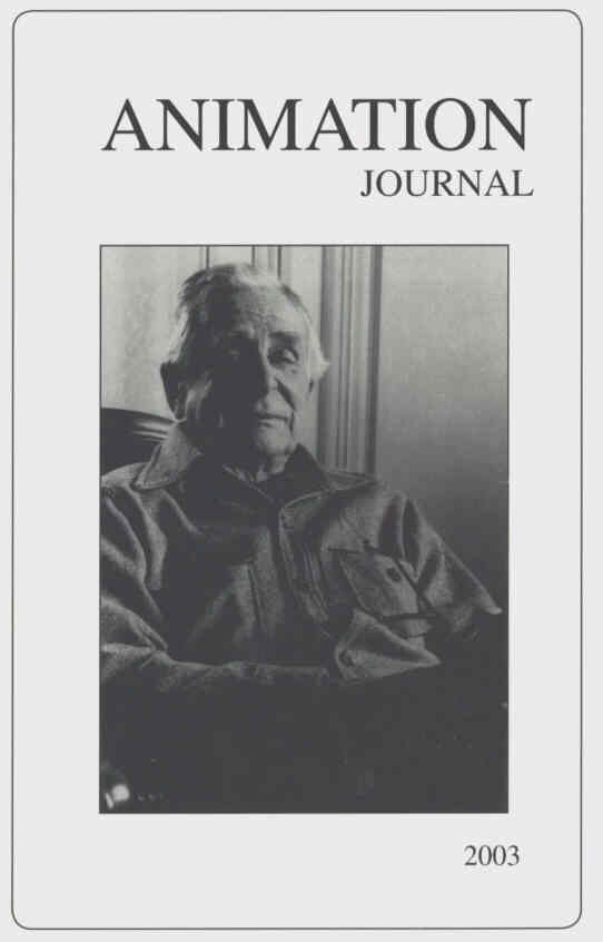 ANIMATION JOURNAL magazine side cover Issue 11  2003