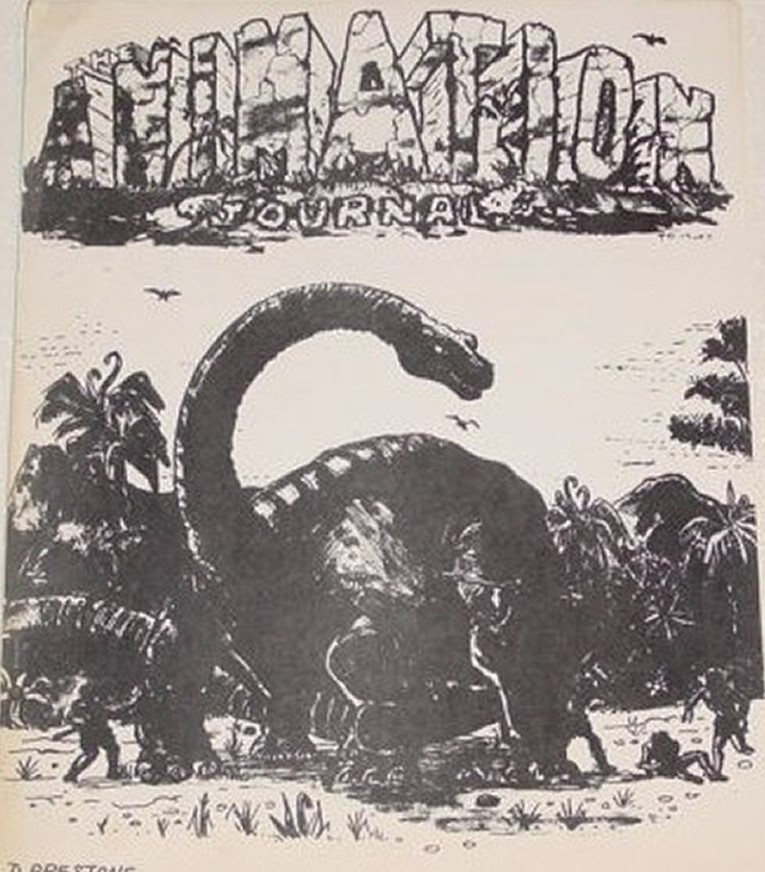 ANIMATION JOURNAL (1960s) magazine side cover Issue 8  