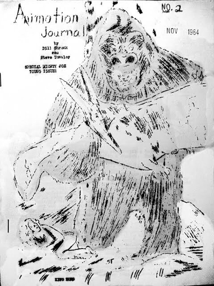 ANIMATION JOURNAL (1960s) magazine side cover Issue 2  November 1964