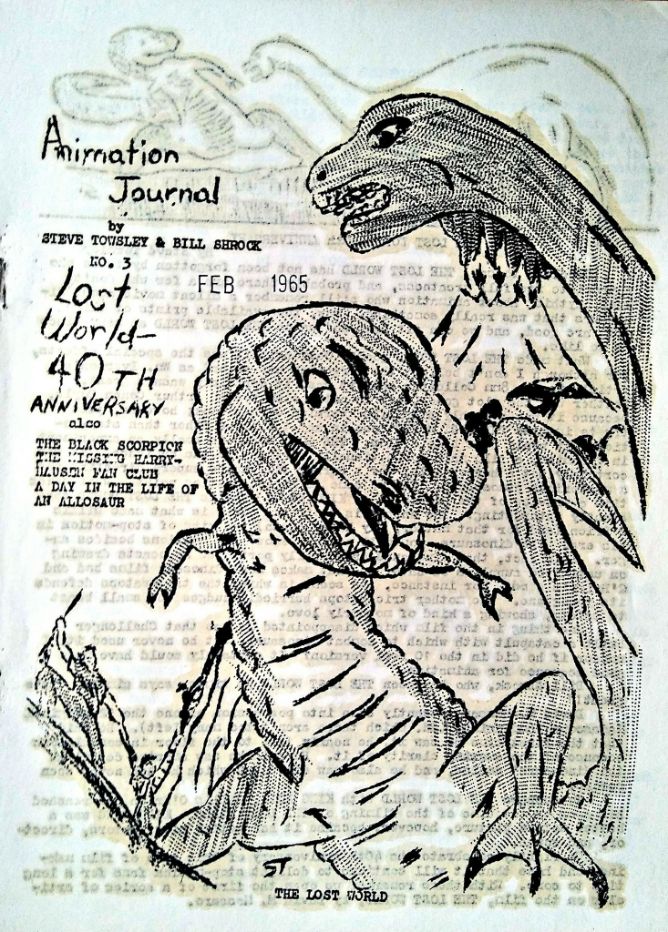 ANIMATION JOURNAL (1960s) magazine side cover Issue 3  February 1965