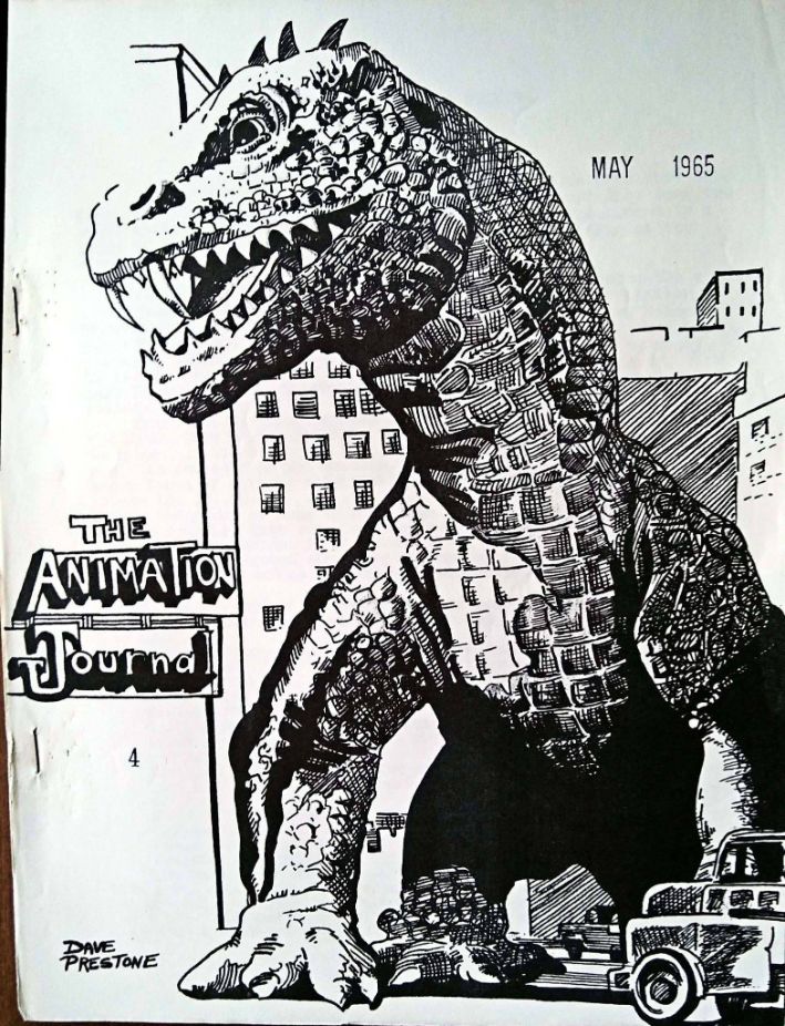 ANIMATION JOURNAL (1960s) magazine side cover Issue 4  May 1965