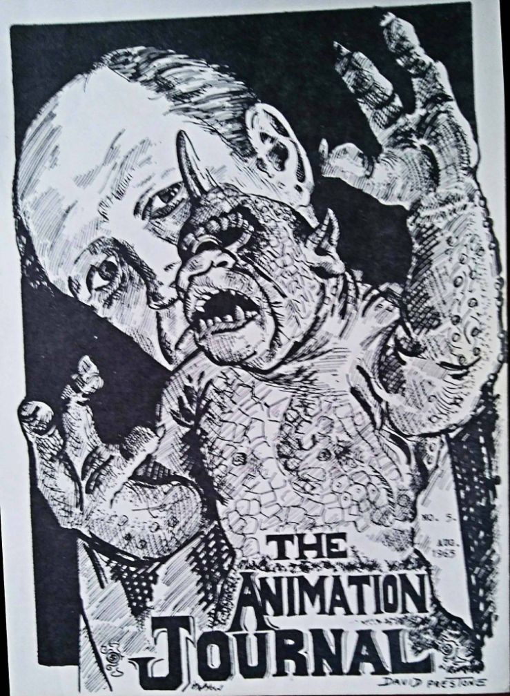 ANIMATION JOURNAL (1960s) magazine side cover Issue 5  August 1965