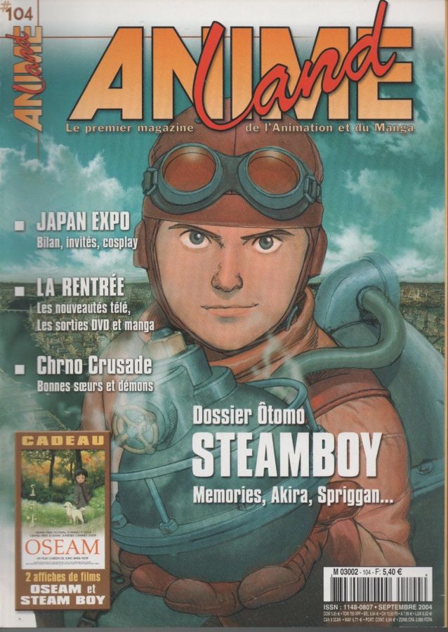 ANIMELAND magazine side cover Issue 104  September 2004