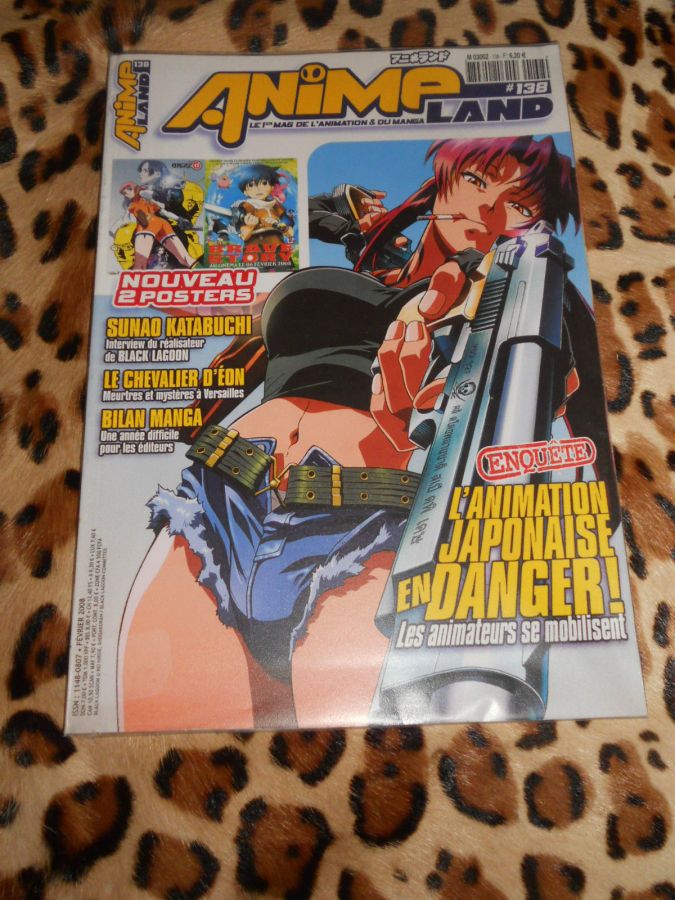 ANIMELAND magazine side cover Issue 138  February 2008