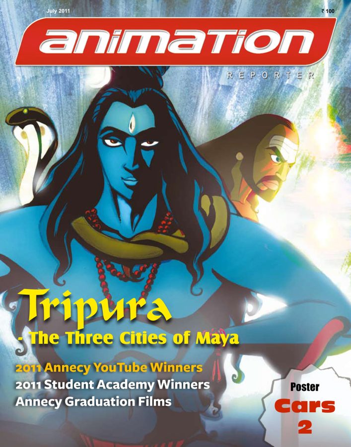 ANIMATION REPORTER magazine side cover July 2011