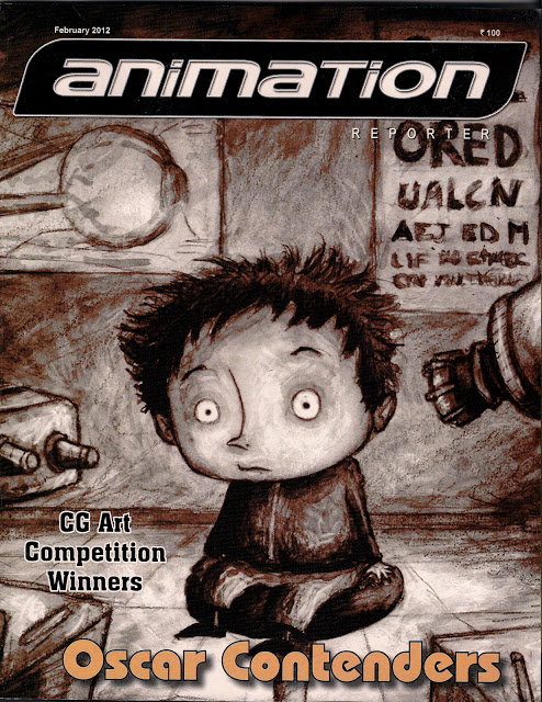 ANIMATION REPORTER magazine side cover February 2012