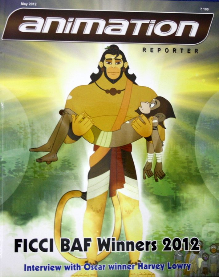 ANIMATION REPORTER magazine side cover May 2012