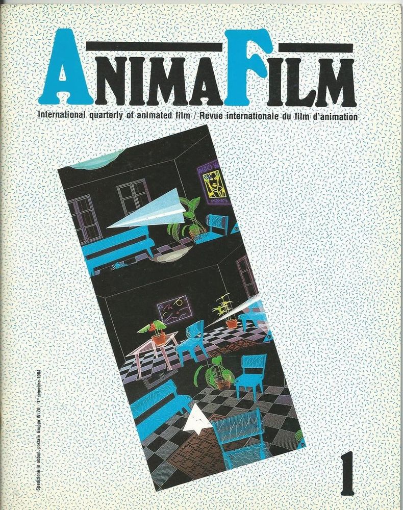 ANIMAFILM magazine side cover Issue 1 January/March 1984