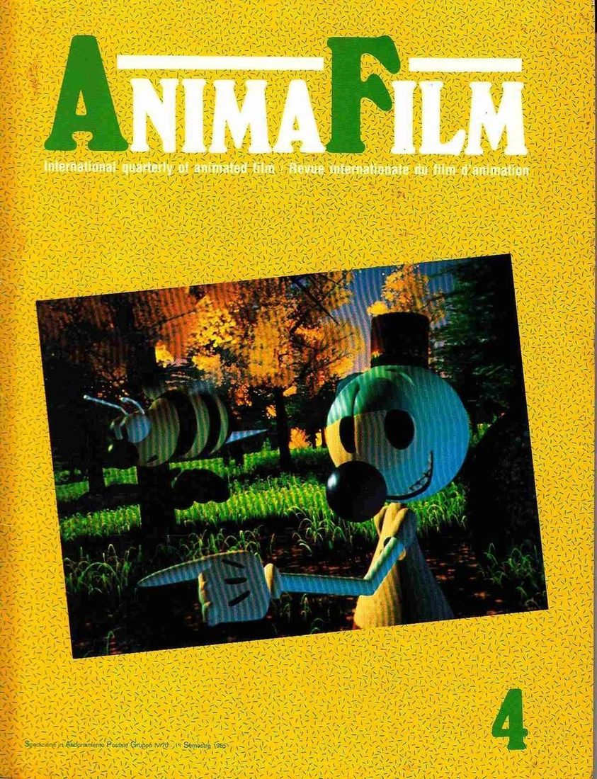 ANIMAFILM magazine side cover Issue 4  1985