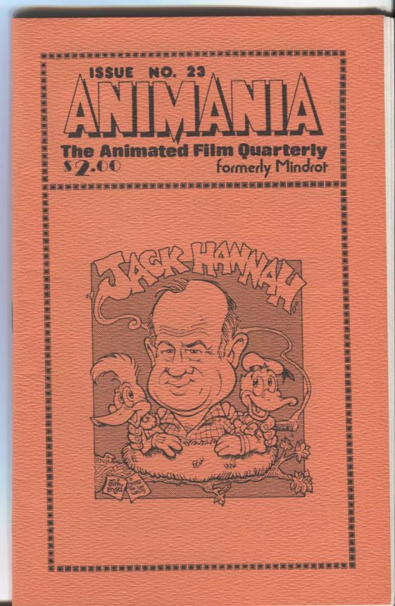 ANIMANIA magazine side cover Issue 23 March 1982