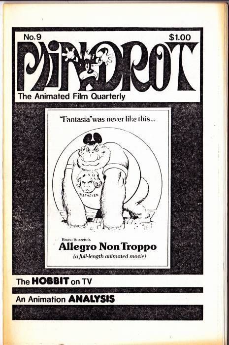 ANIMANIA magazine side cover Issue 9  1977