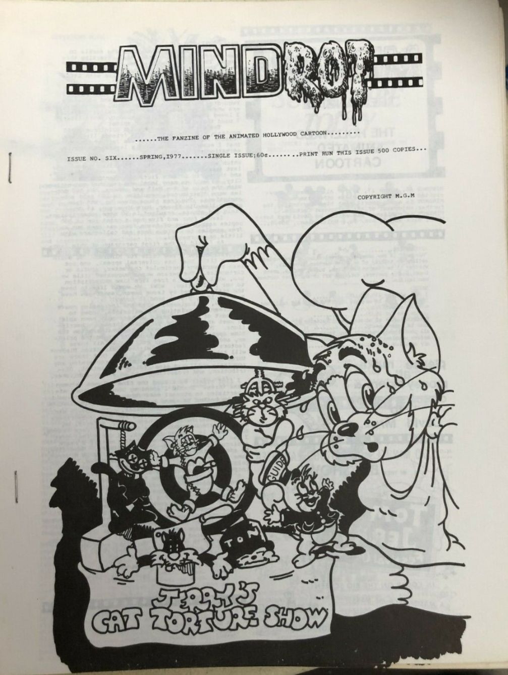 ANIMANIA magazine side cover Issue 6 Spring 1977