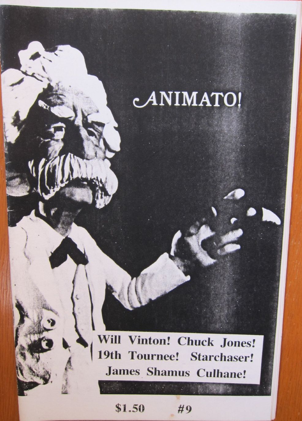 ANIMATO magazine side cover Issue 9 Spring 1986
