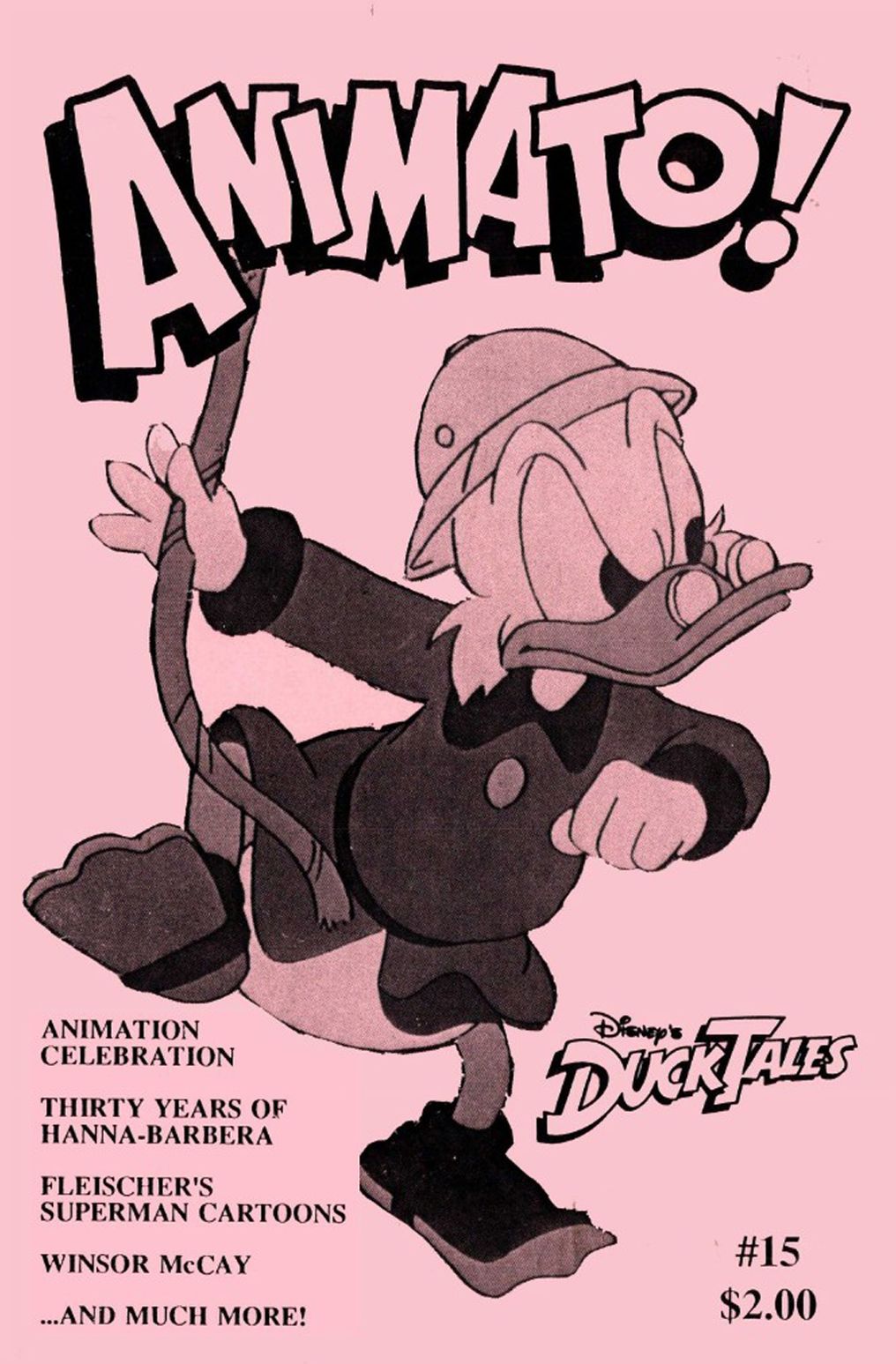 ANIMATO magazine side cover Issue 15 Winter 1987