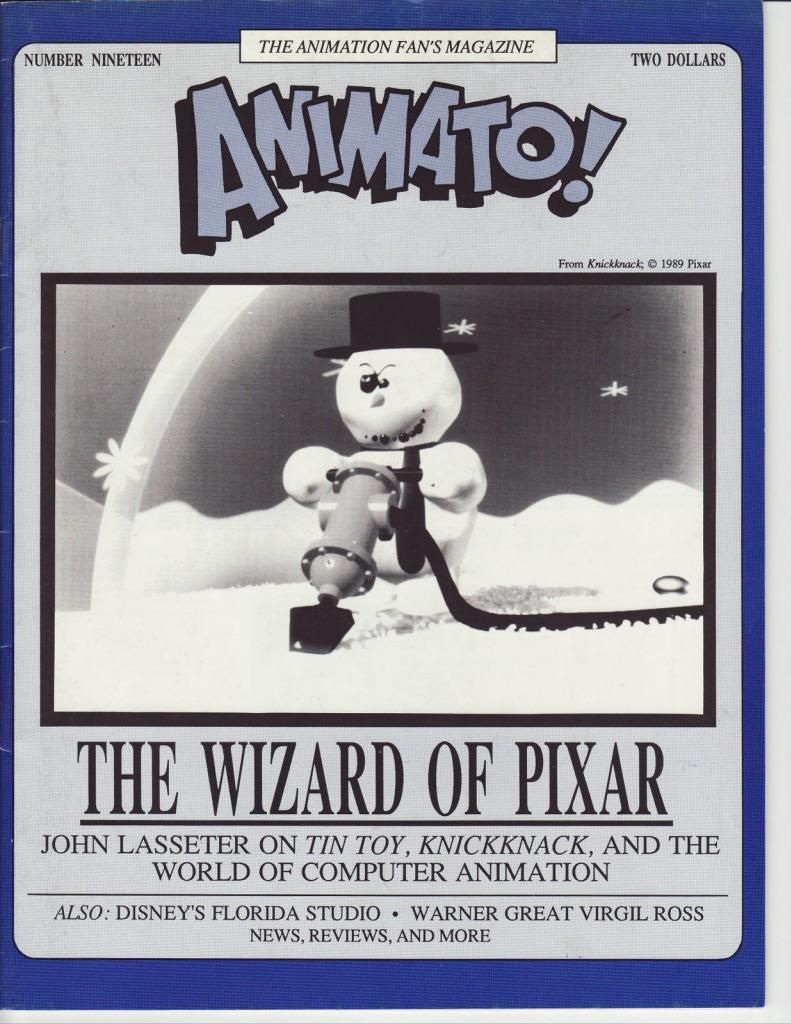 ANIMATO magazine side cover Issue 19 January 1990