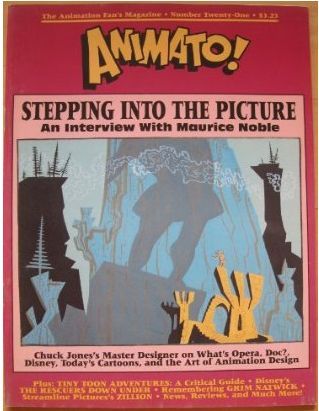 ANIMATO magazine side cover Issue 21 Spring - March/April/May 1991