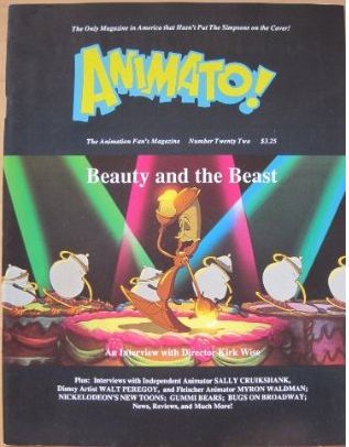 ANIMATO magazine side cover Issue 22 Winter 1992