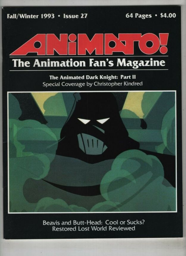 ANIMATO magazine side cover Issue 27 Fall-Winter 1993