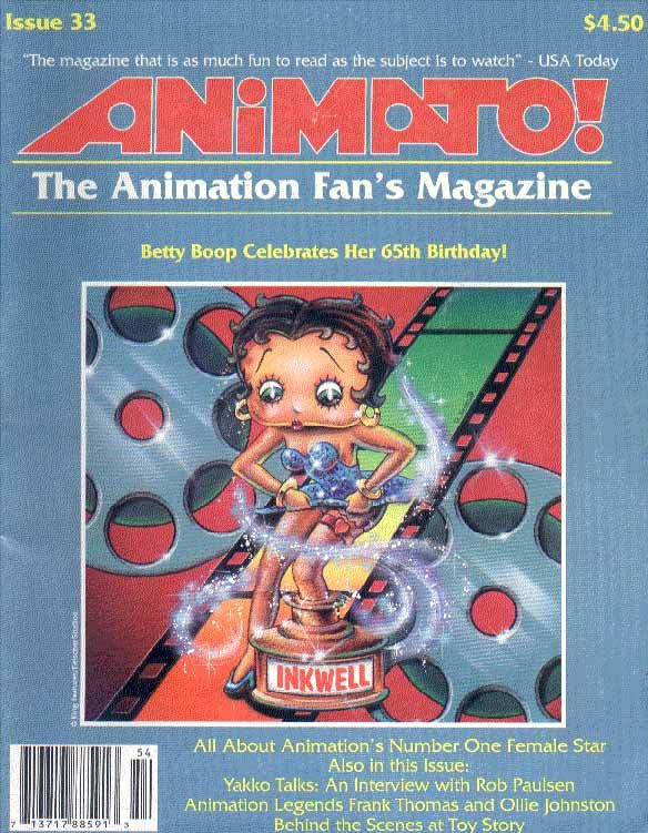 ANIMATO magazine side cover Issue 33  1995