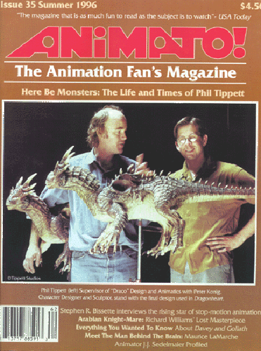 ANIMATO magazine side cover Issue 35 Summer 1996