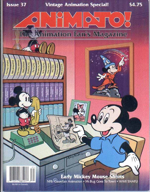 ANIMATO magazine side cover Issue 37 Spring 1997