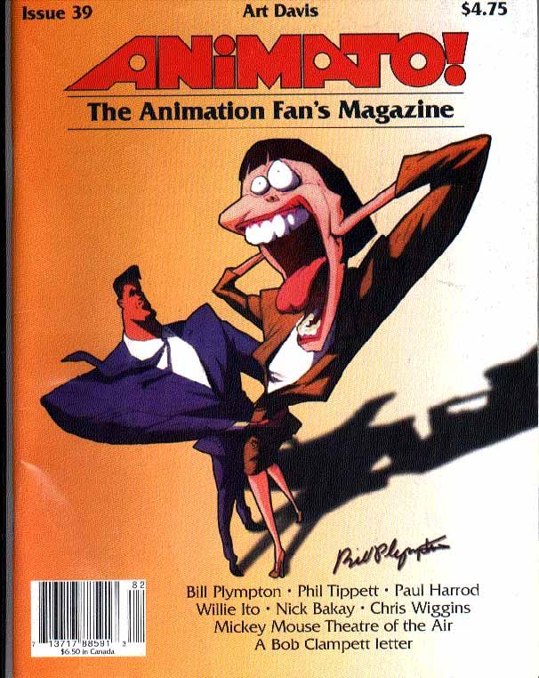ANIMATO magazine side cover Issue 39 Spring 1998