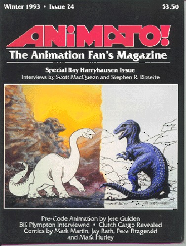 ANIMATO magazine side cover Issue 24 Winter 1992