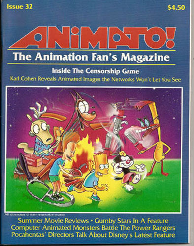 ANIMATO magazine side cover Issue 32 Spring 1995