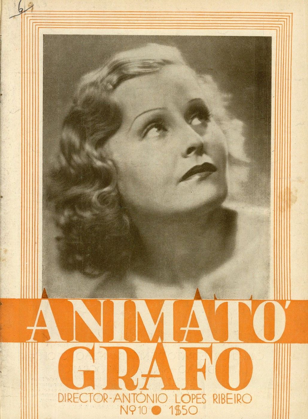 ANIMATOGRAFO magazine side cover Issue 10 5 June 1933