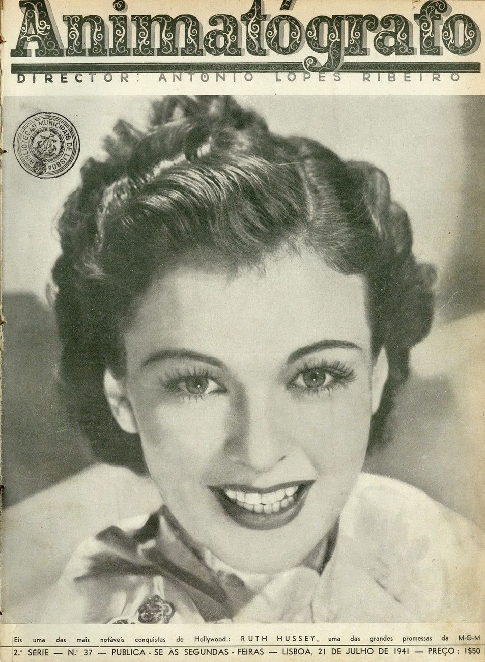 ANIMATOGRAFO magazine side cover Issue 37 21 July 1941