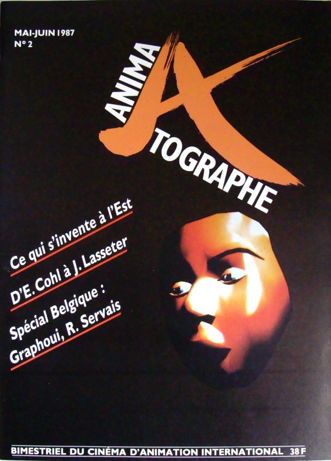 ANIMATOGRAPHE magazine side cover Issue 2 May-June 1987
