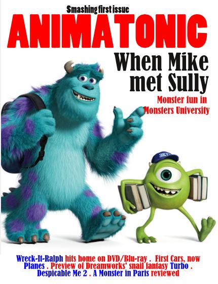 ANIMATONIC (NL) magazine side cover Issue 1 May 2013