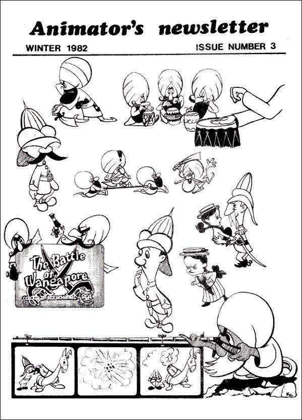 ANIMATOR magazine side cover Issue 3 Winter 1982
