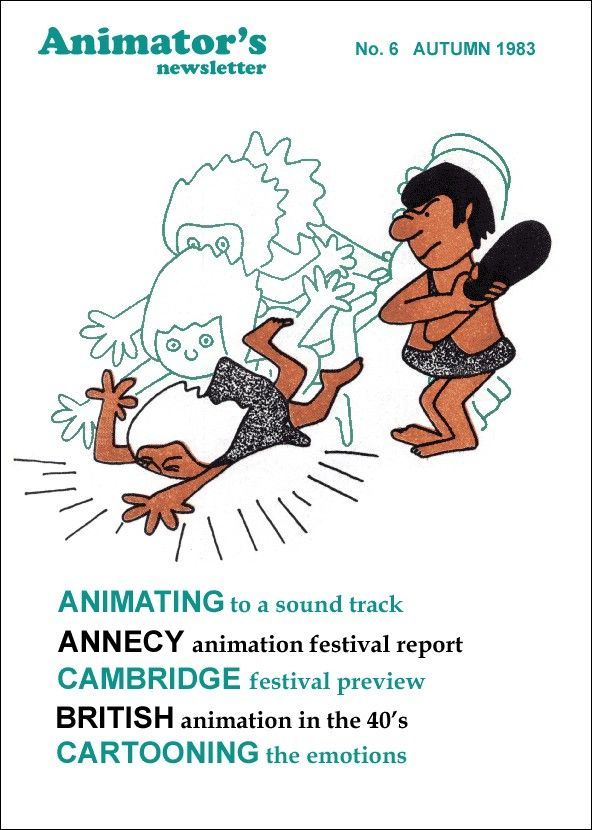 ANIMATOR magazine side cover Issue 6 Autumn 1983