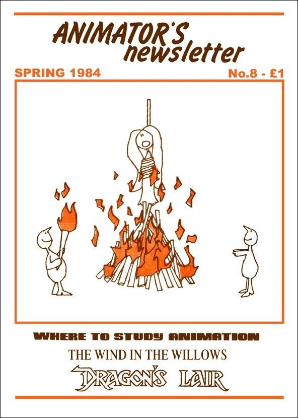 ANIMATOR magazine side cover Issue 8 Spring 1984