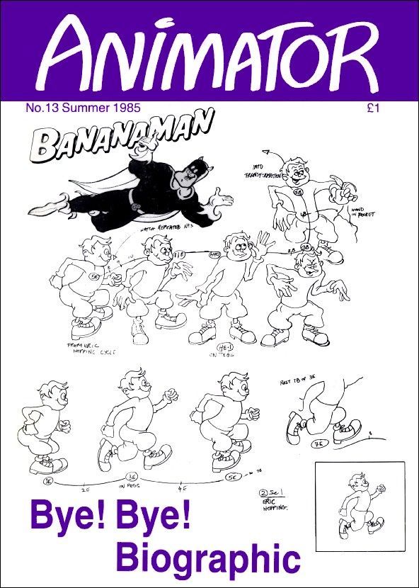 ANIMATOR magazine side cover Issue 13 Summer 1985