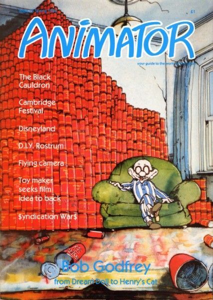 ANIMATOR magazine side cover Issue 15 Spring 1986